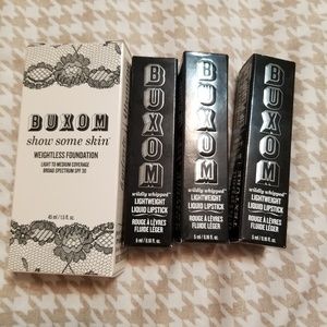 Buxom foundation and wildly whipped matte lip